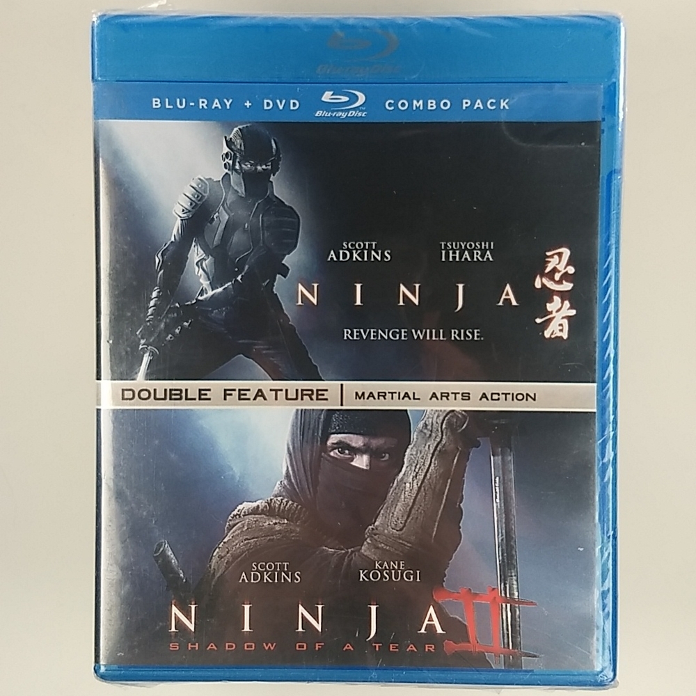 Factory Sealed Double Feature: Ninja & Ninja 2,  Blu Ray/DVD Combo Set